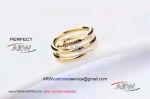 Perfect Replica AAA Cartier Double Nail Rings - All Gold Ring